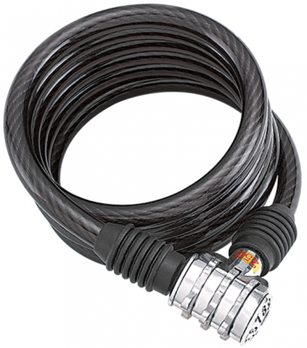 Cable Candado de Acero con Código de Bloqueo 3 Dígitos GOLDEN KEY 1 * 100 cm Negro