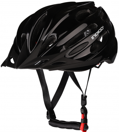 Casco de Bicicleta Adulto con Ventilación INDIGO 55-61 cm Negro