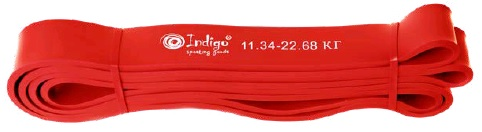 Banda Elástica de Látex INDIGO 208 * 1,9 11-22 Kg cm Rojo