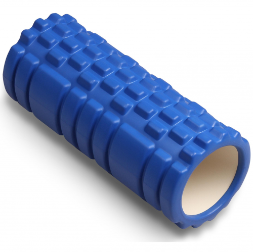 Rodillo de Espuma Redondo para Masajes Musculares y Yoga PVC INDIGO 33*14 см Azul