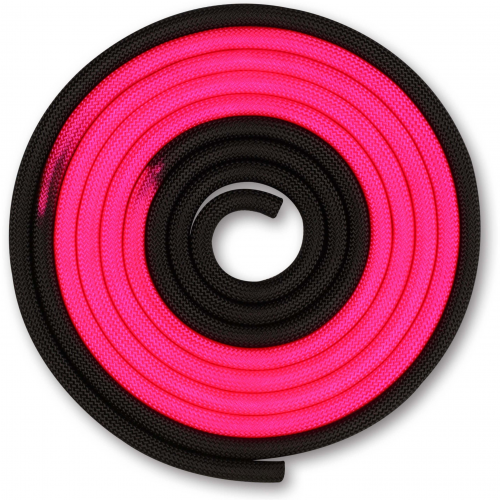 Cuerda para Gimnasia Rítmica Ponderada 165g INDIGO Bicolor 3 m Rosa-Negro