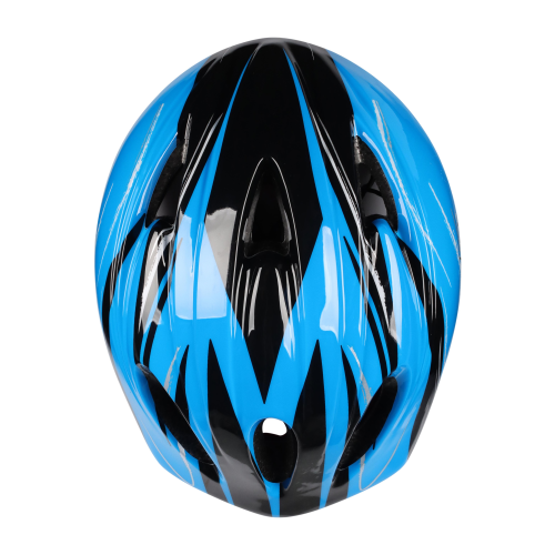 Casco de Bicicleta Infantil con Ventilación INDIGO 51-55 cm Negro- Azul