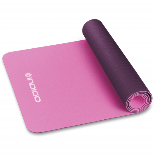 Esterilla de Yoga y Fitness TPE INDIGO Bilateral 173*61*0,5 см Rosa-Violeta