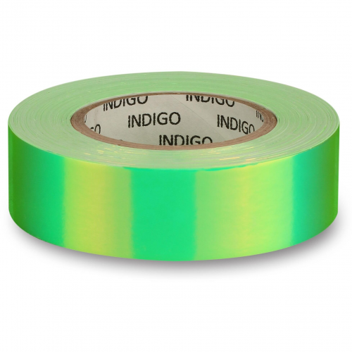 Rollo Adhesivo con Efecto Espejo RAINBOW INDIGO 20mm*14m Verde-Amarillo-Limón