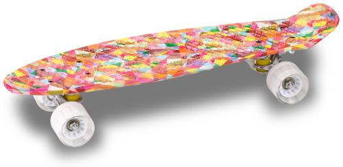 Skateboard de PU Infantil GIFT INDIGO 56,5 * 15 cm Multicolor