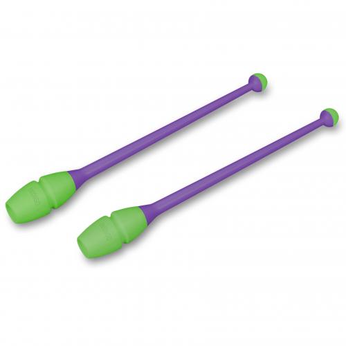 Mazas Engarzables de Tecnocaucho INDIGO 36 cm Violeta-Verde Claro