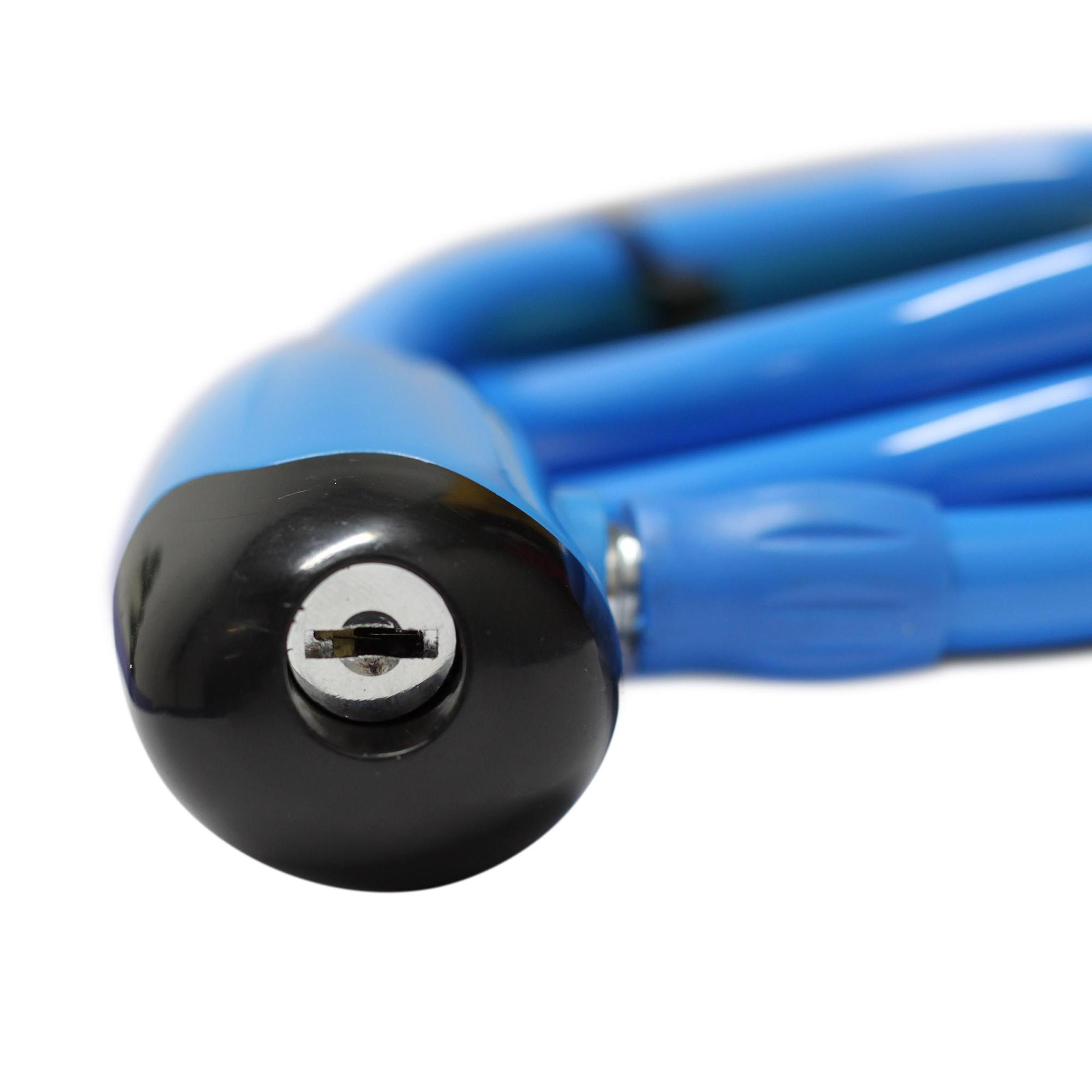 Cable Candado de Acero GOLDEN KEY 1.2 * 100 cm Azul Claro