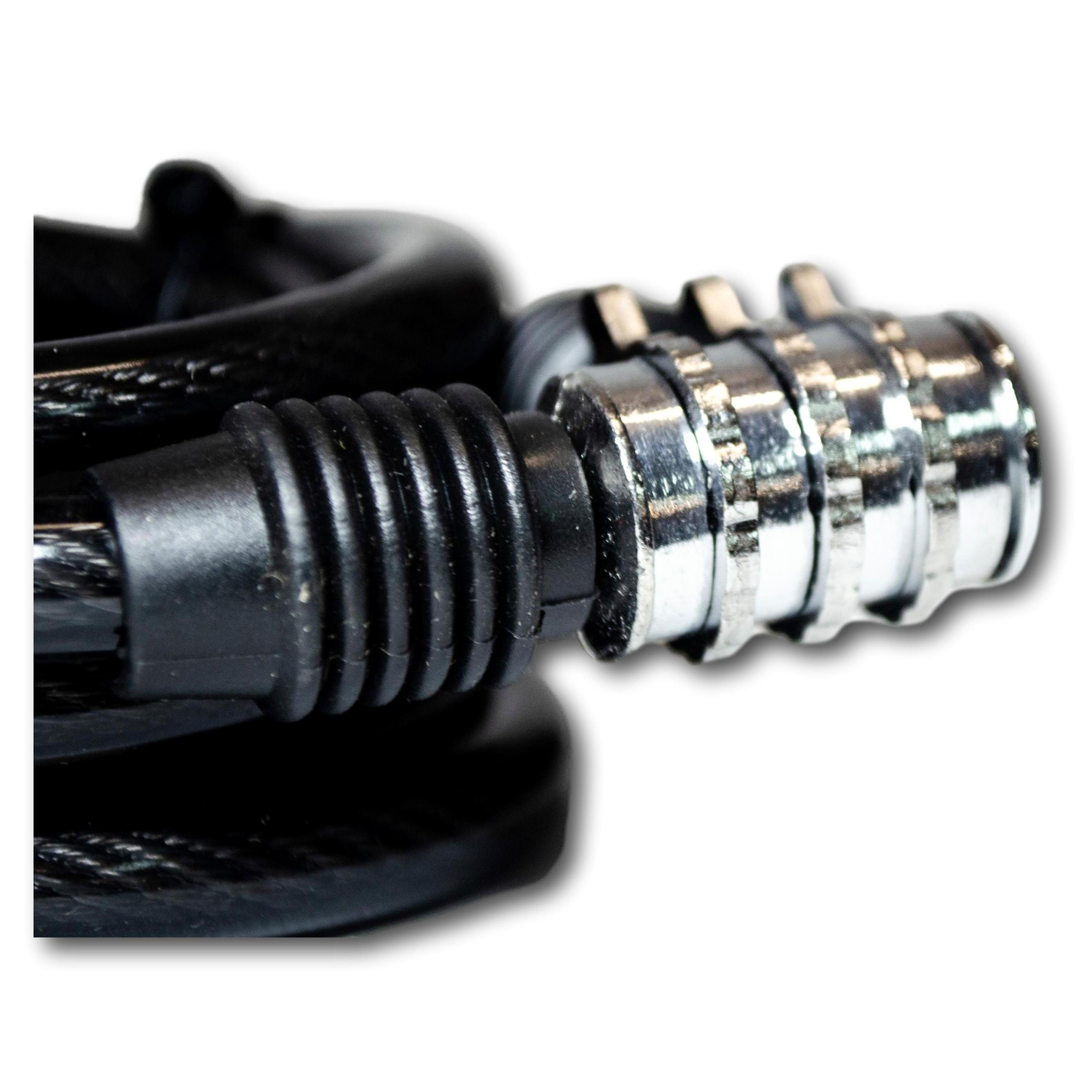 Cable Candado de Acero con Código de Bloqueo 3 Dígitos GOLDEN KEY 1 * 150 cm Negro