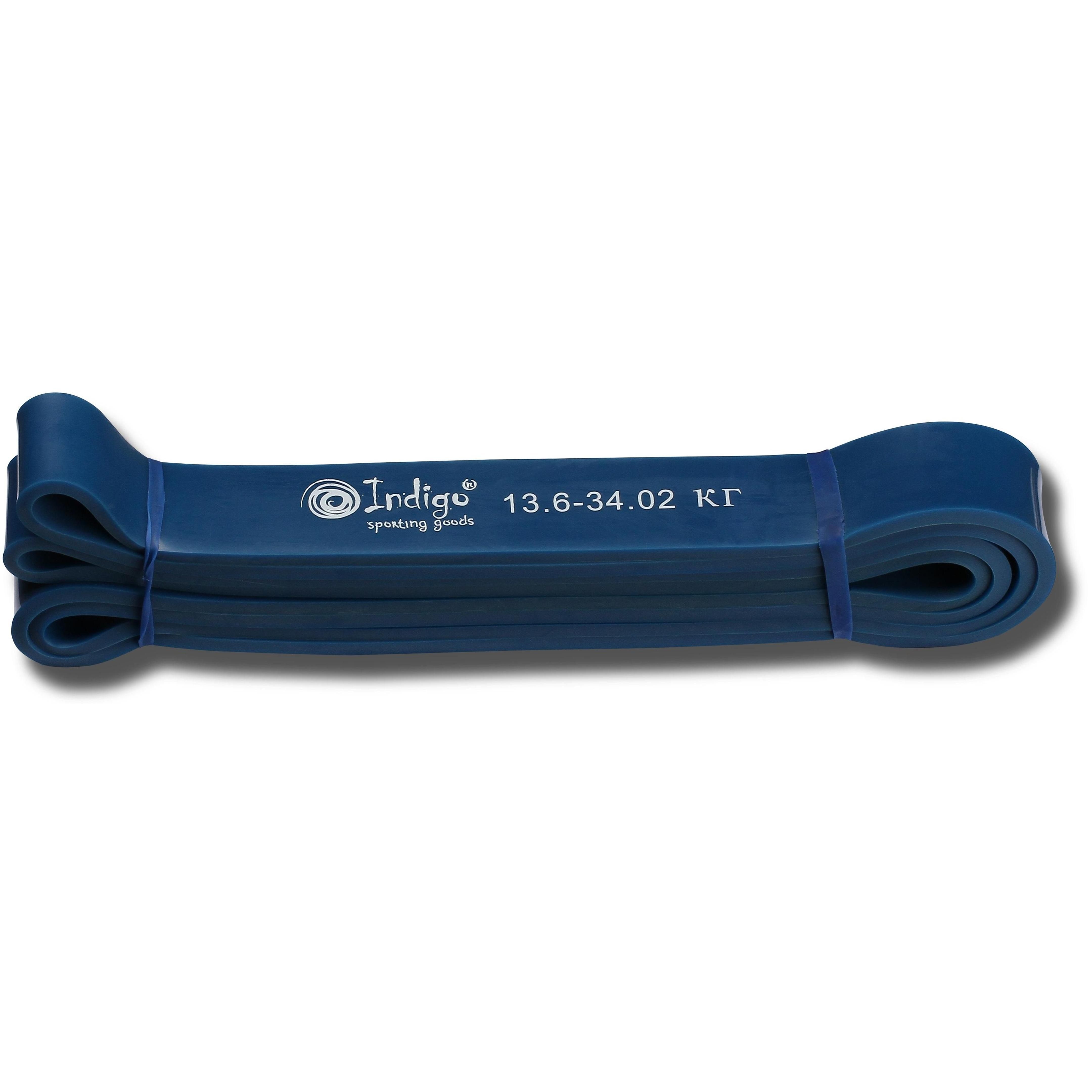 Banda Elástica de Látex INDIGO 208 * 3,2 cm  13-34 Kg  Azul
