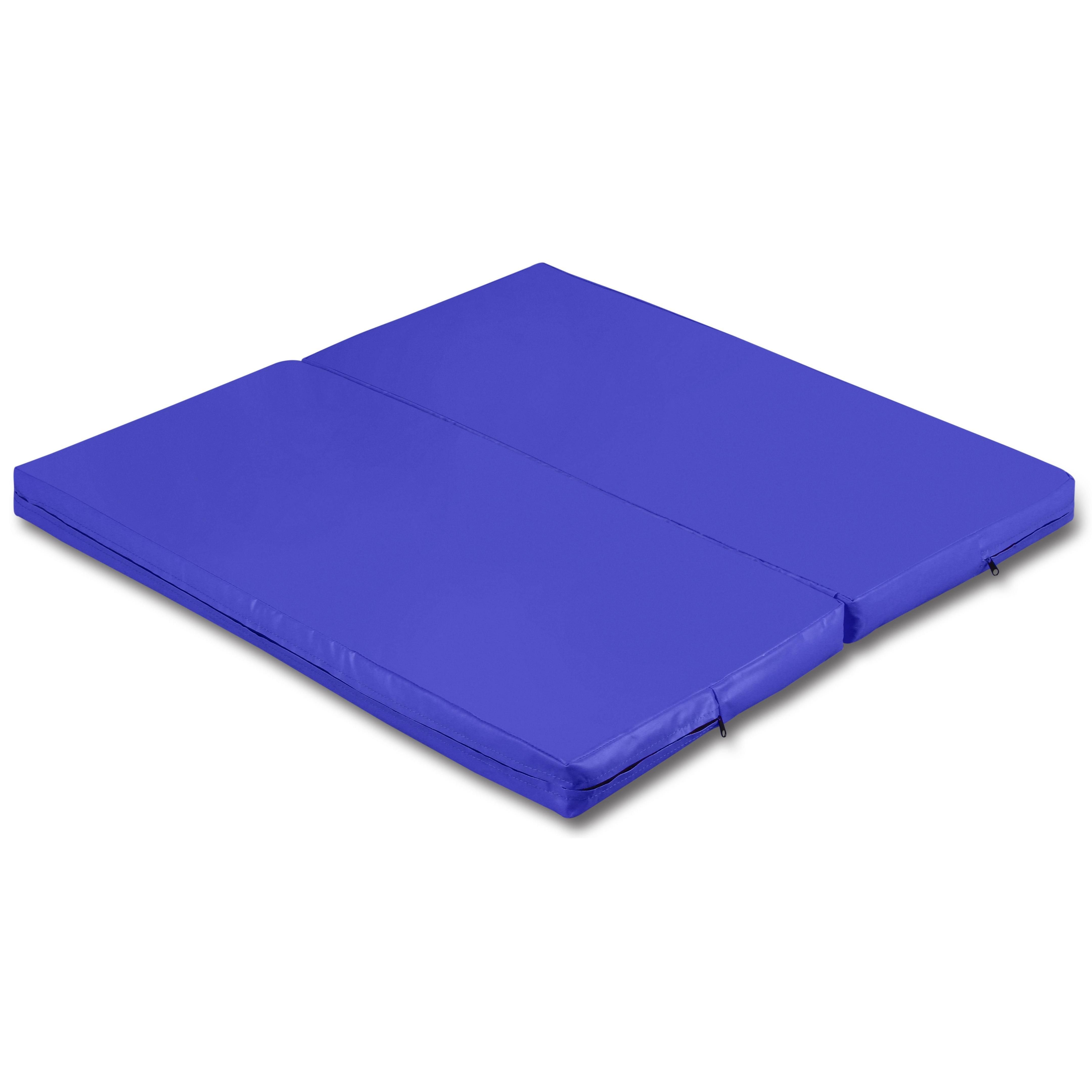 Colchoneta de Gimnasia Plegable INDIGO 100* 100 * 0,8 cm Azul