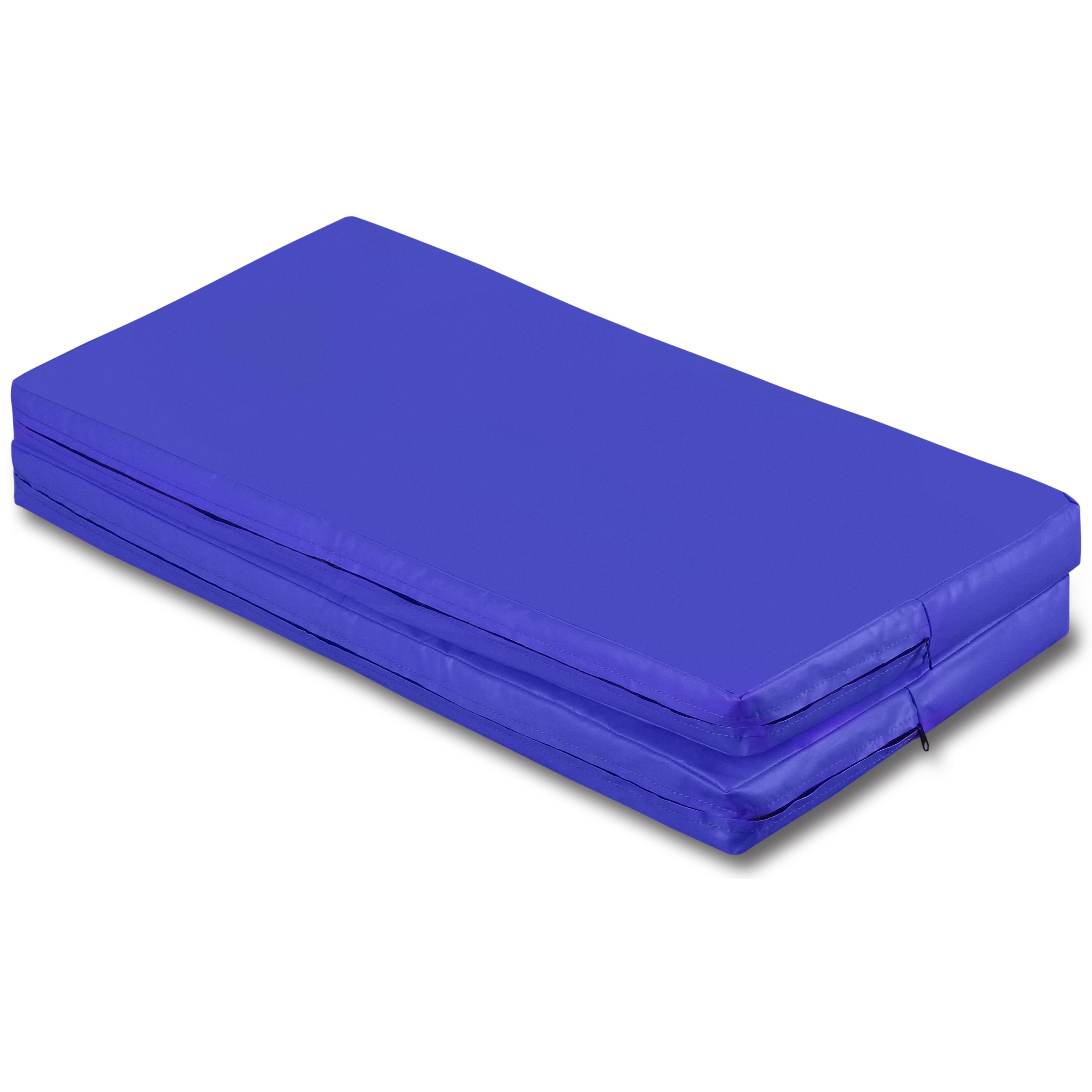 Colchoneta de Gimnasia Plegable INDIGO 100* 100 * 0,8 cm Azul