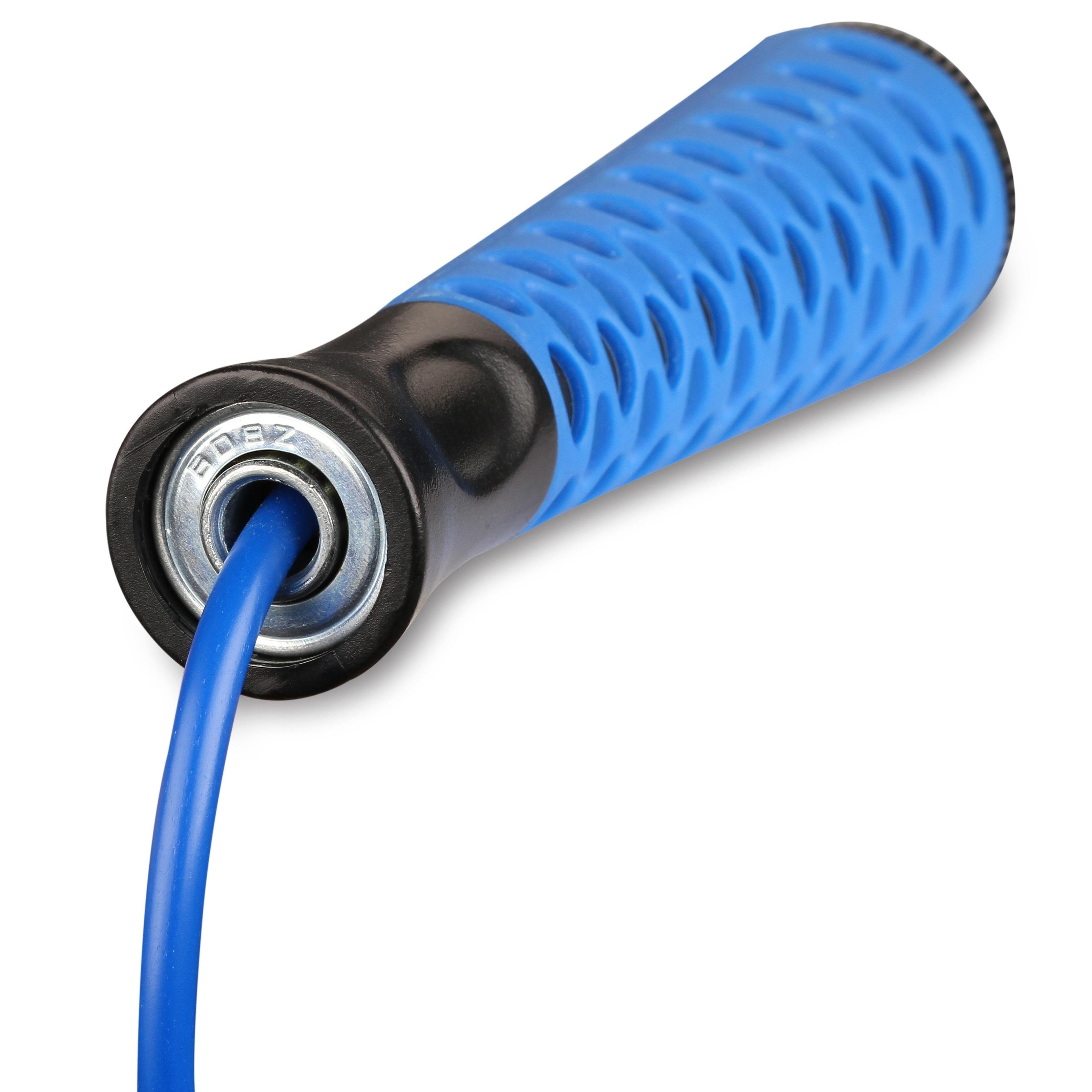 Comba de PVC con Asas de Plástico Cordón Longitud Ajustable INDIGO  2,75 m Azul