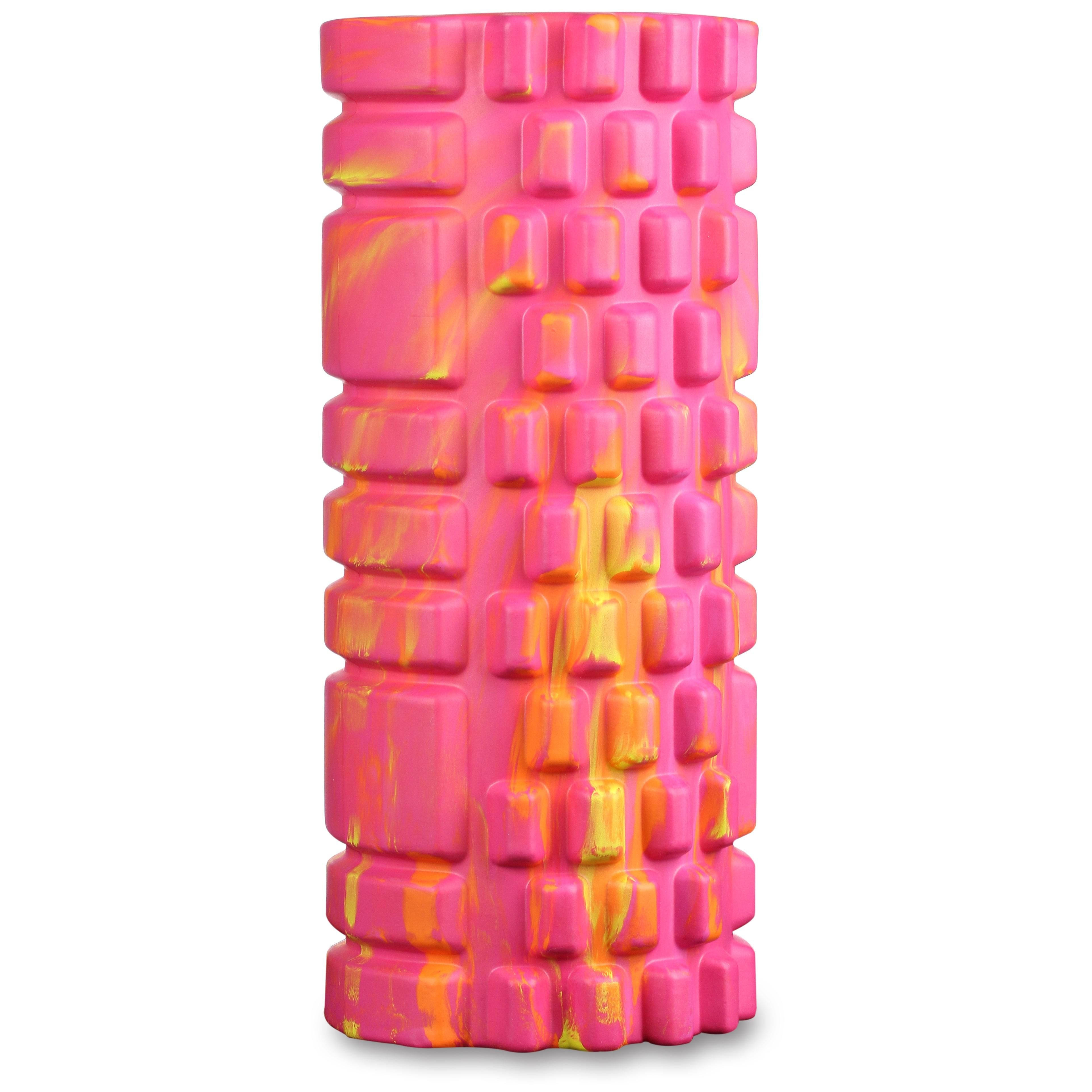 Rodillo de Espuma Redondo para Masajes Musculares y Yoga PVC INDIGO 33*14 см Multicolor