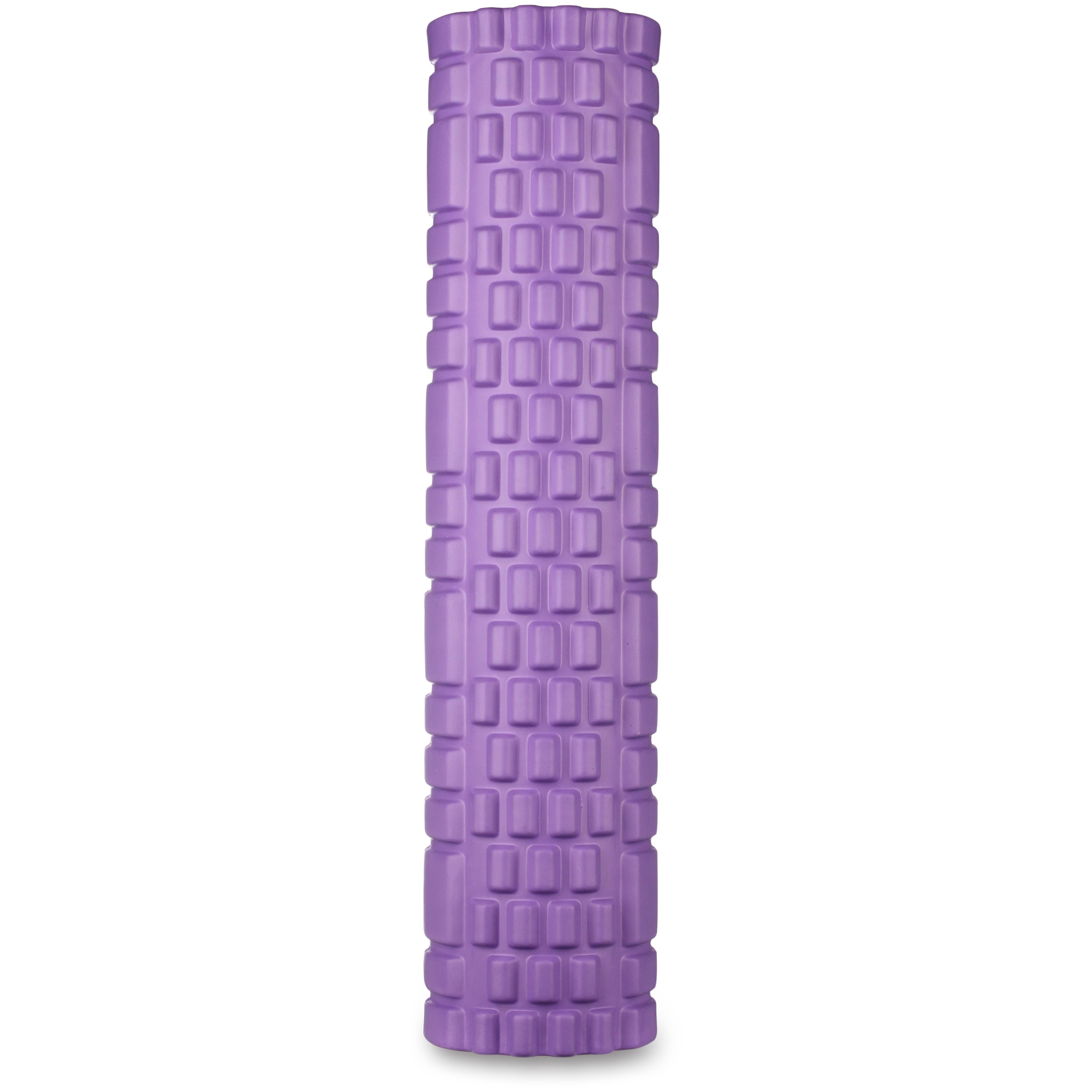 Rodillo de Espuma Redondo para Masajes Musculares y Yoga PVC INDIGO 61*14 см Violeta