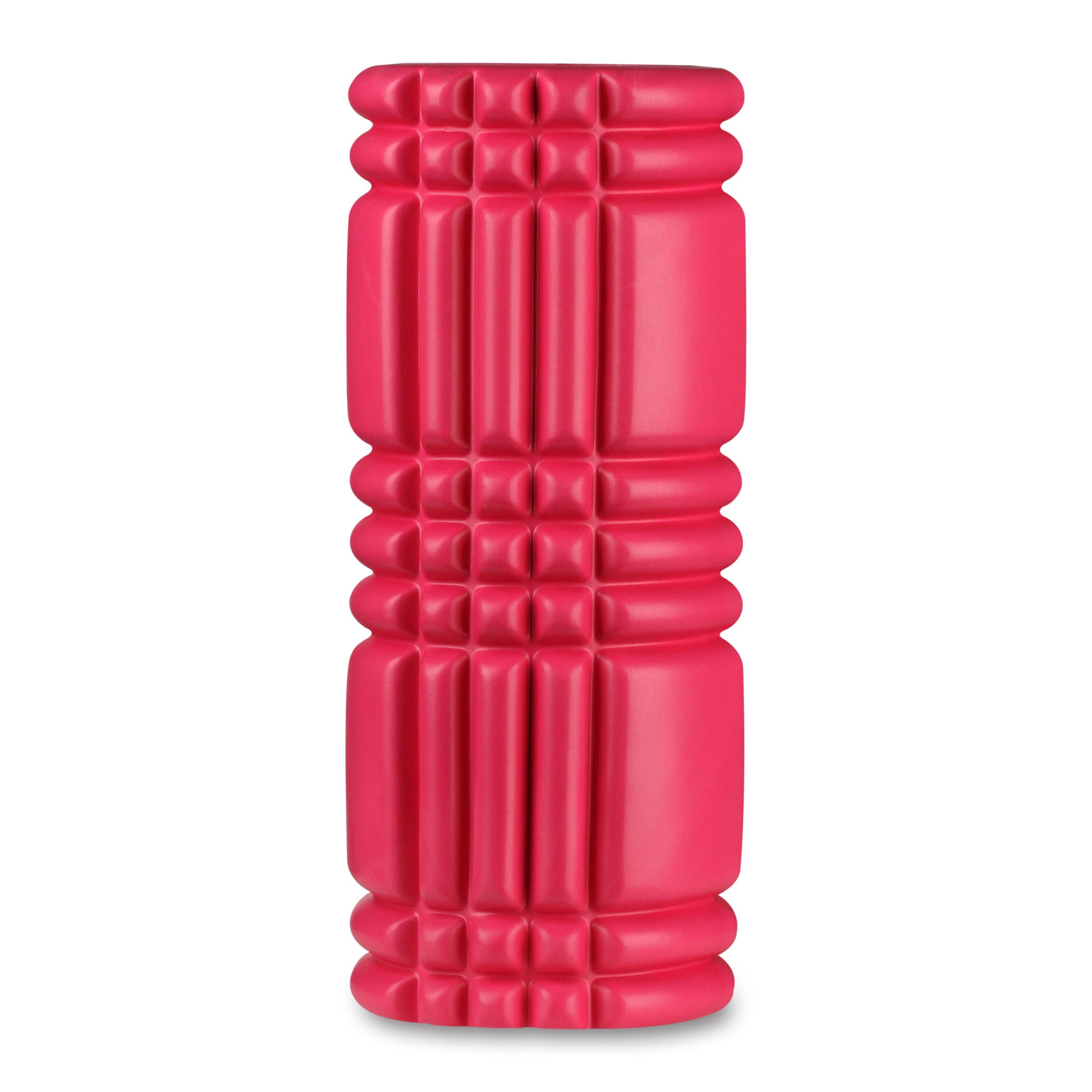 Rodillo de Espuma Redondo para Masajes Musculares y Yoga PVC INDIGO 33 * 14 cm Ciclamen