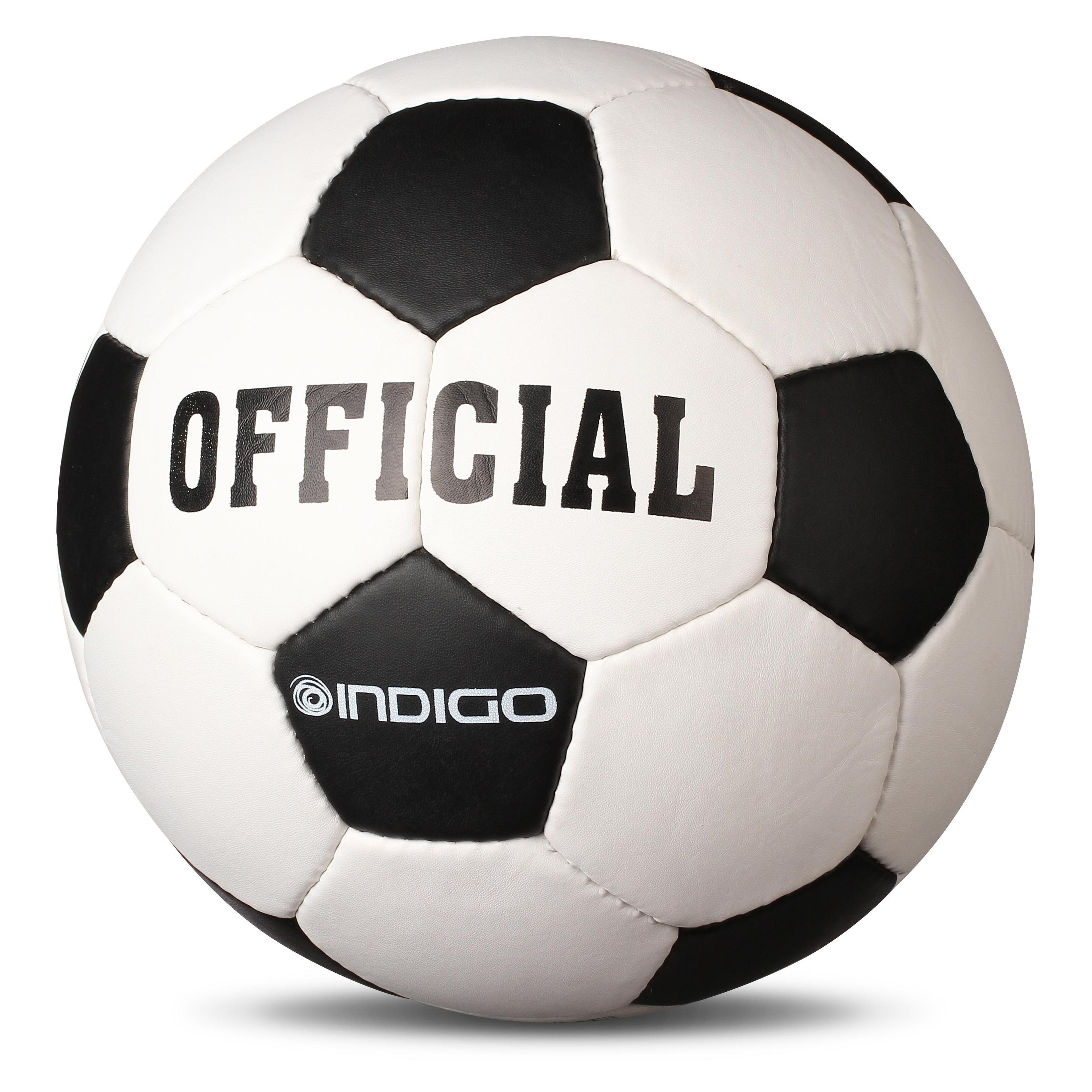 Balón de Futbol Entrenamiento Nº5 OFFICIAL INDIGO Blanco- Negro