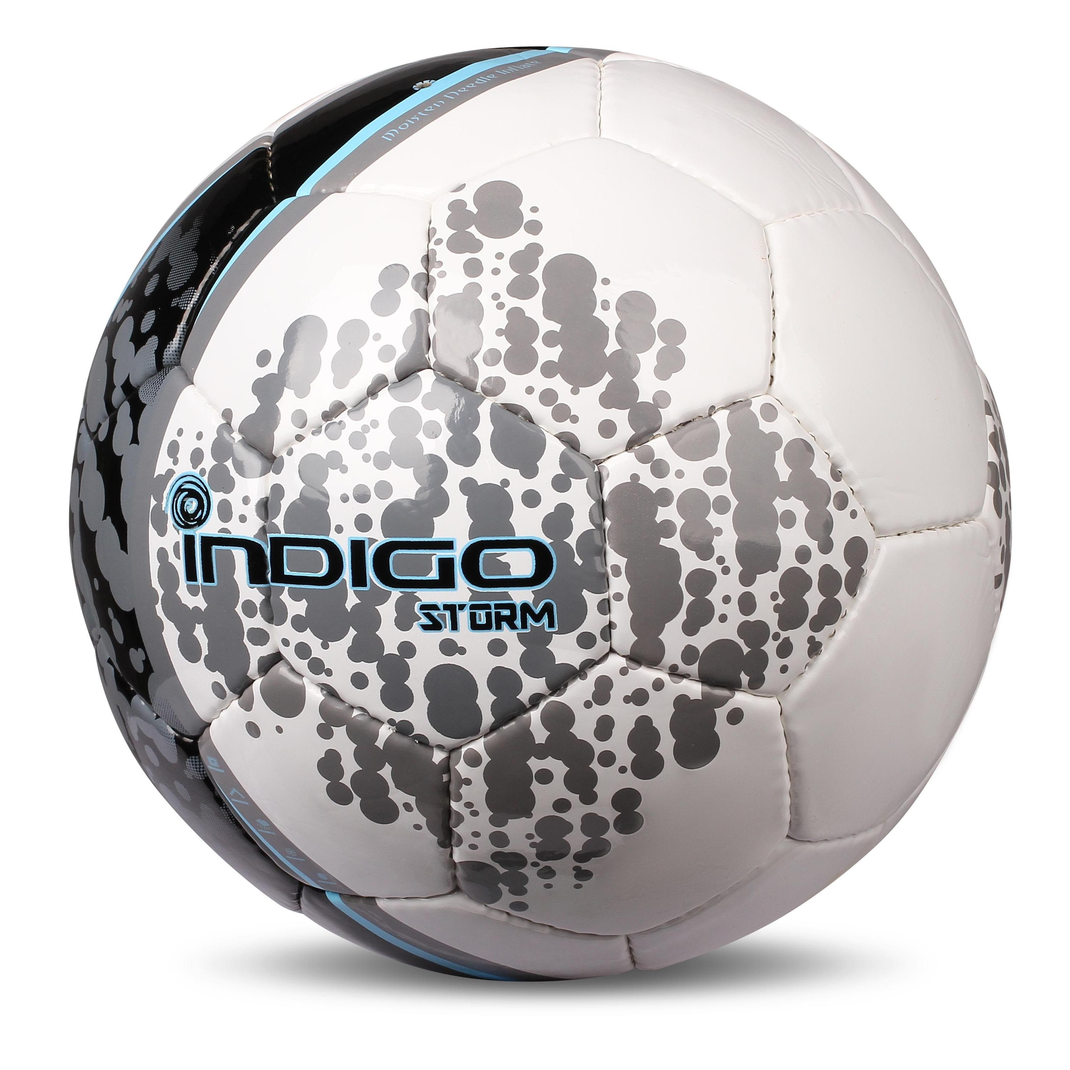 Balón de Futbol Entrenamiento Nº5 STORM INDIGO Blanco- Azul- Gris