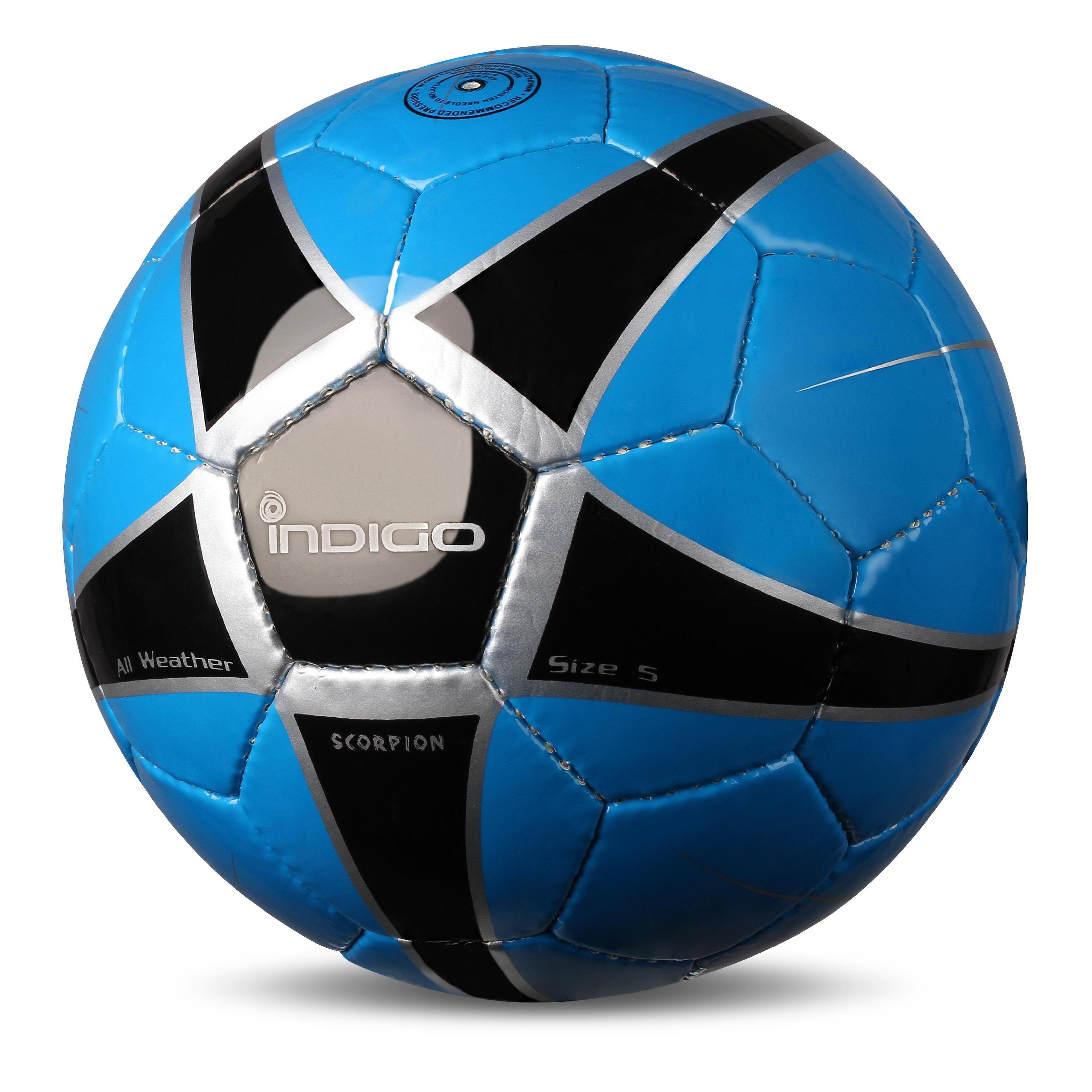 Balón de Futbol Entrenamiento Nº5 SCORPION INDIGO Azul- Negro