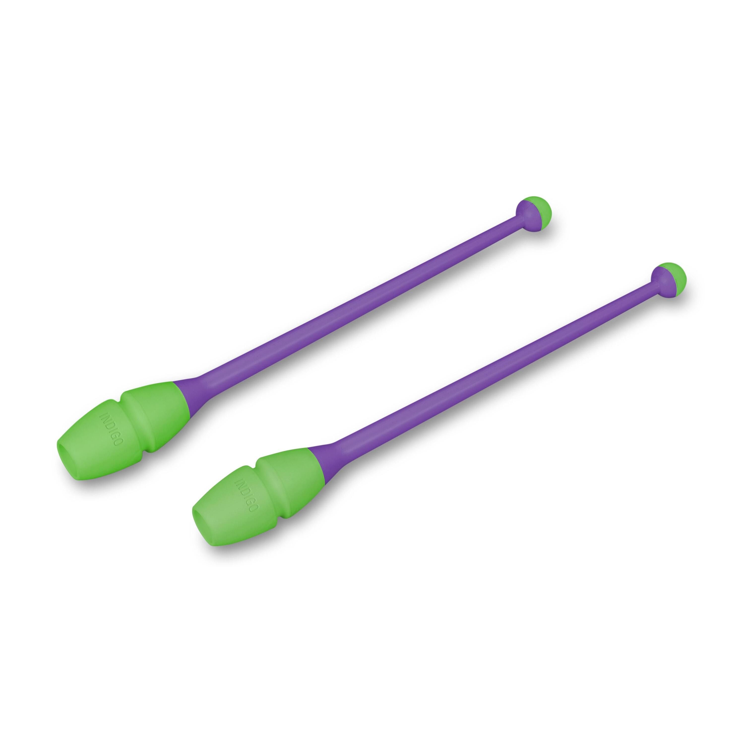 Mazas Engarzables de Tecnocaucho INDIGO 41 cm Violeta-Verde Claro