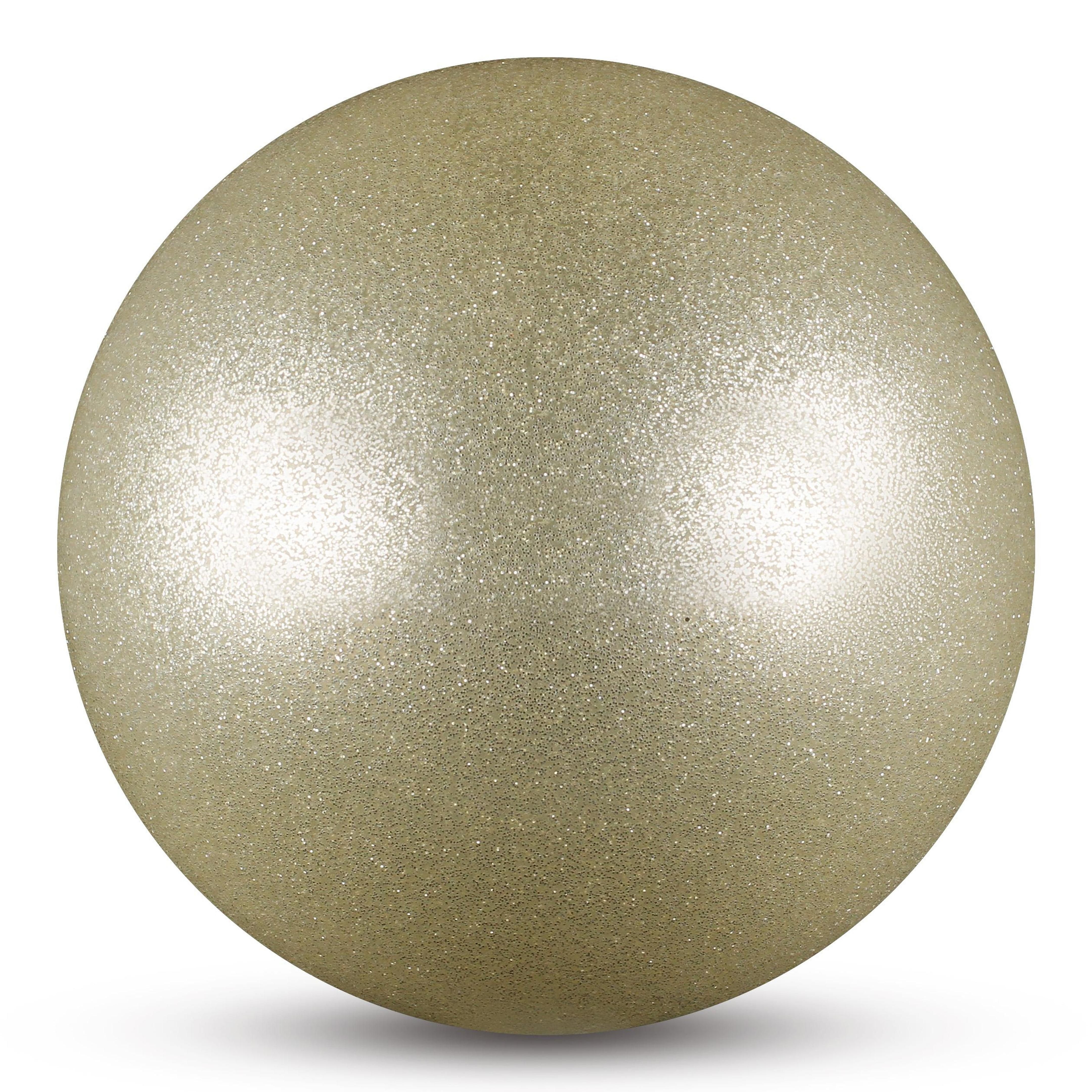 Pelota Metalizada + Glitter 400 g INDIGO 19 cm Plata