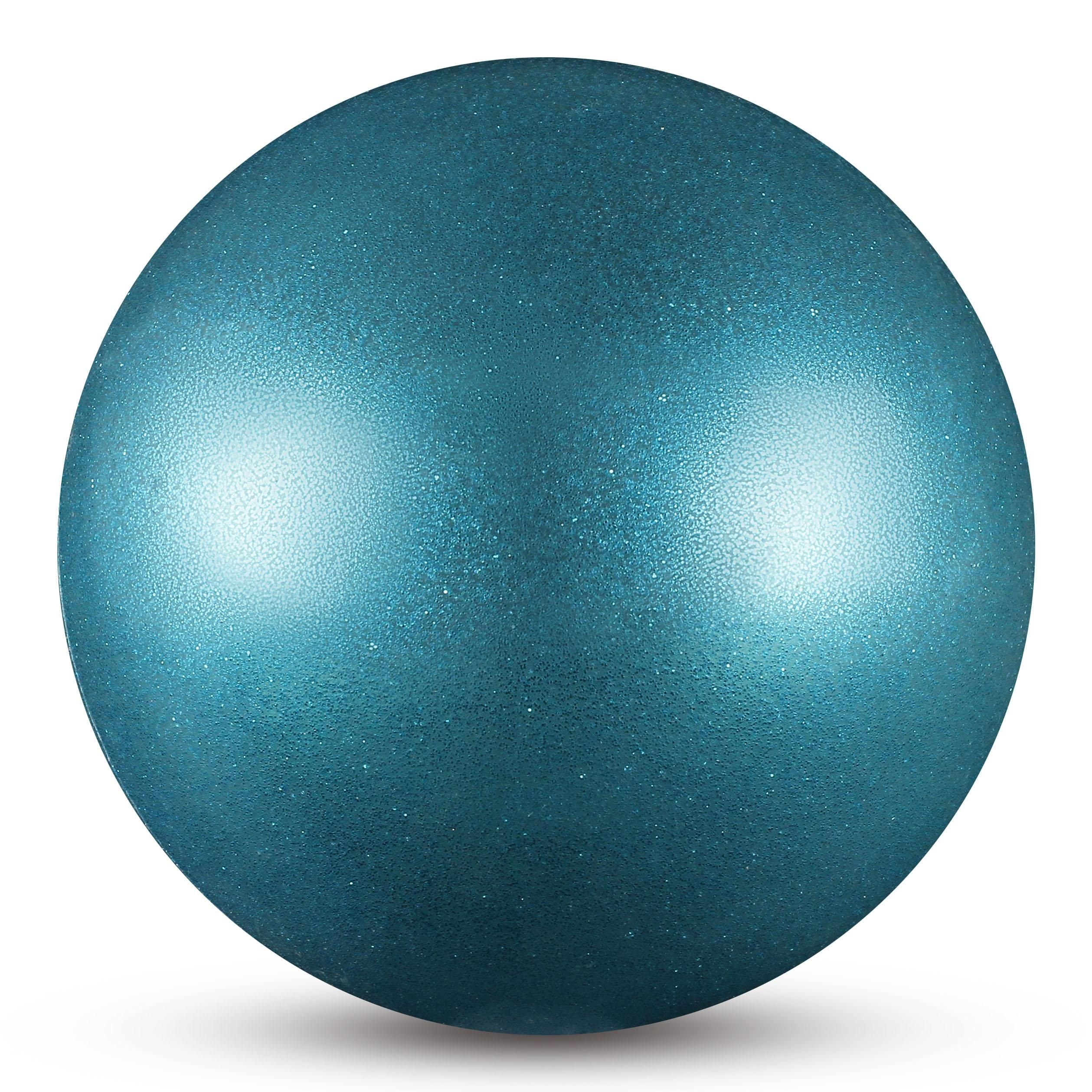 Pelota Metalizada + Glitter 300 g INDIGO 15 cm Azul Claro