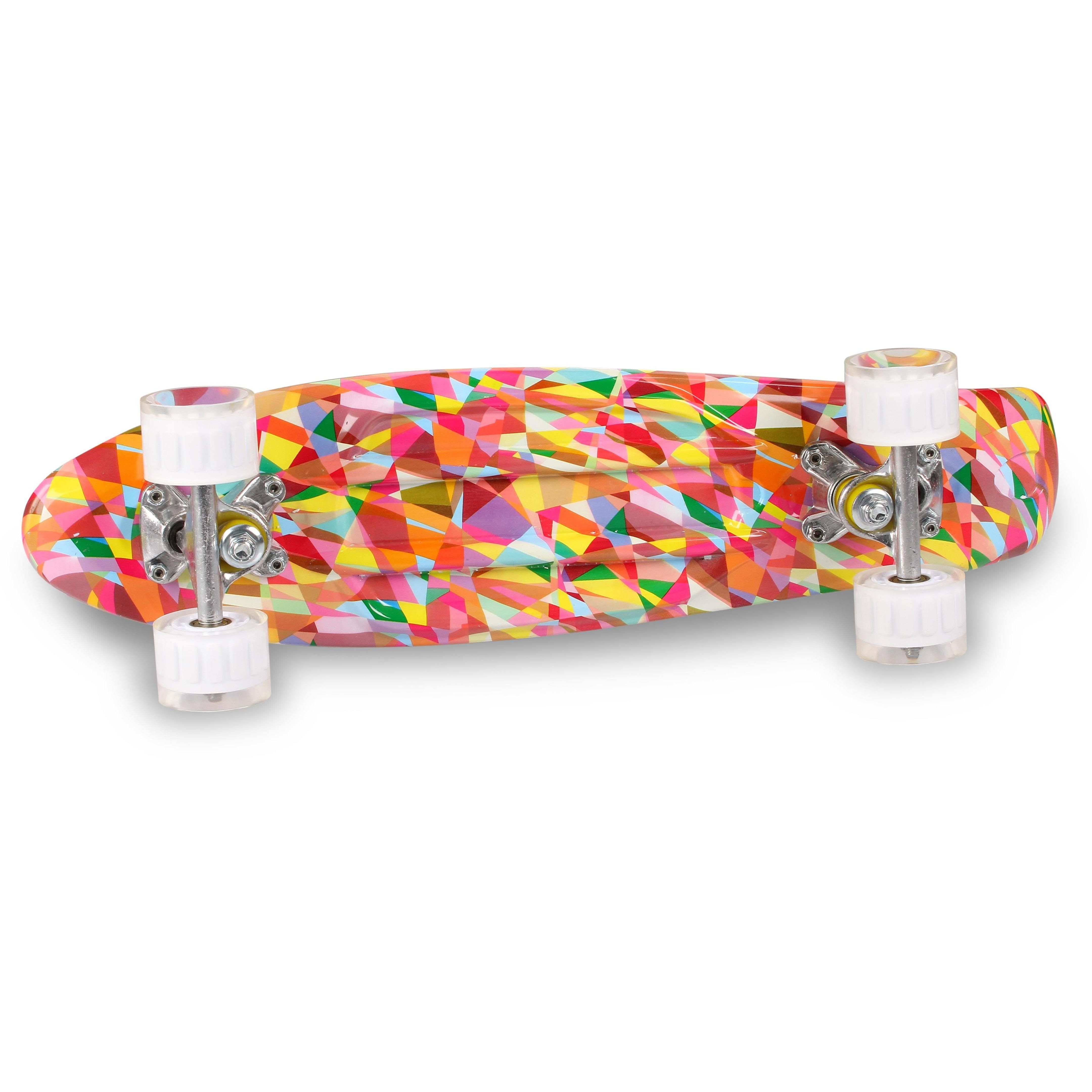 Skateboard de PU Infantil GRAFFITI INDIGO 56,5 * 15 cm