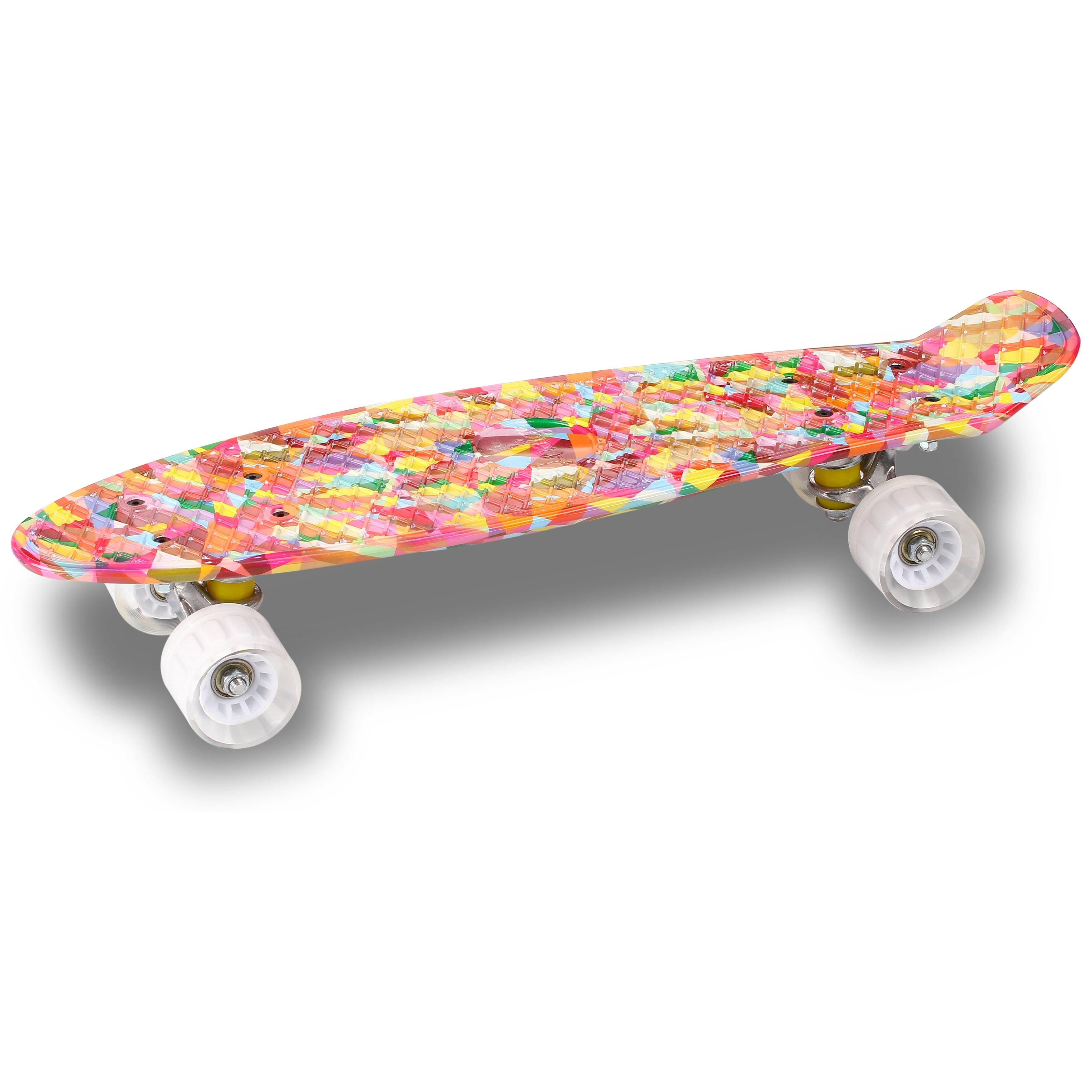 Skateboard de PU Infantil GRAFFITI INDIGO 56,5 * 15 cm