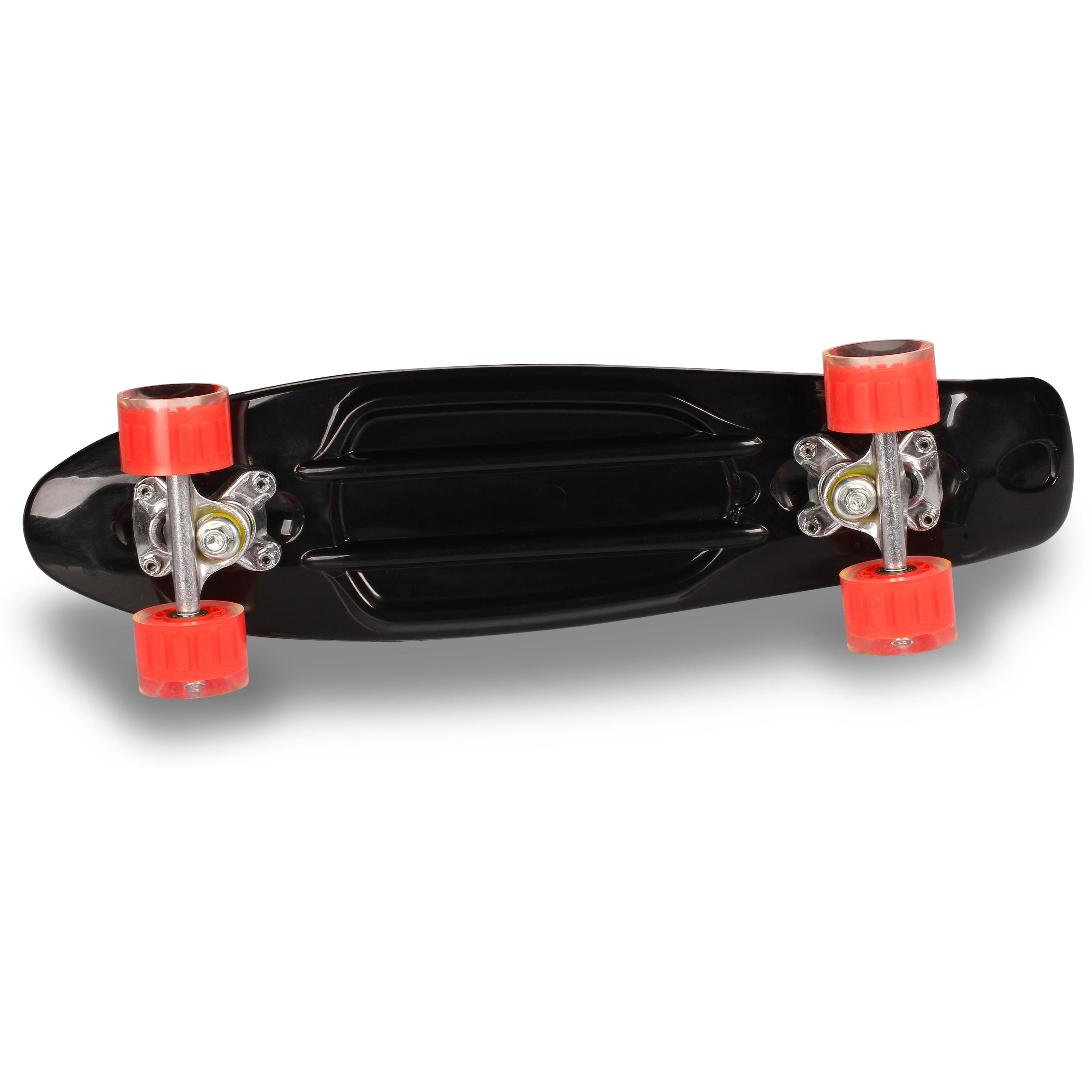 Skateboard de PU Infantil INDIGO 56,5 * 15 cm Negro