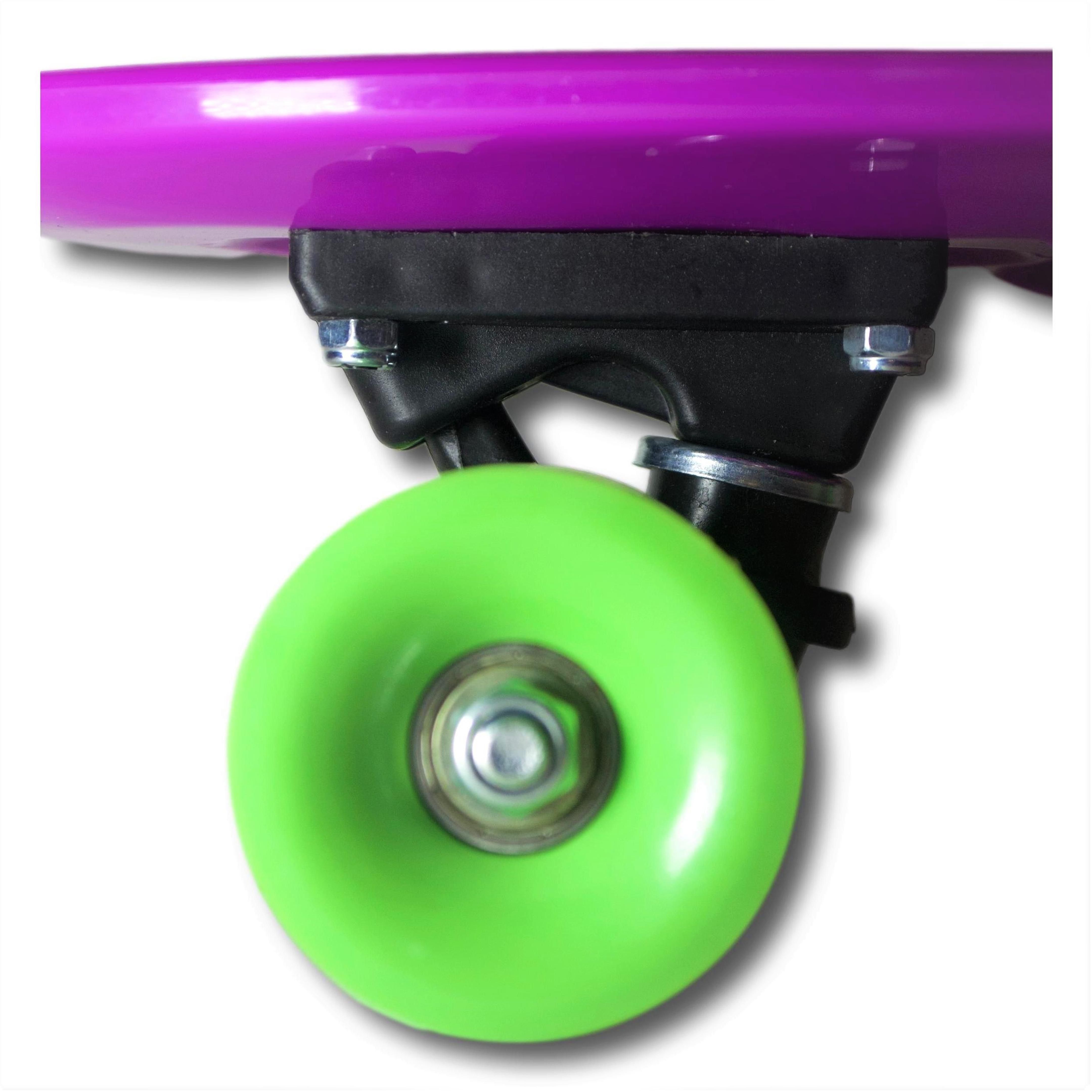 Skateboard de PVC Infantil INDIGO 56,5* 15 cm Púrpura