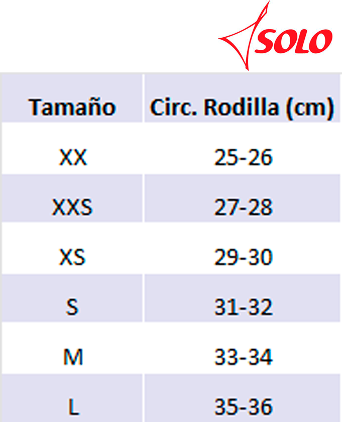Rodilleras SOLO Amarillo XXS