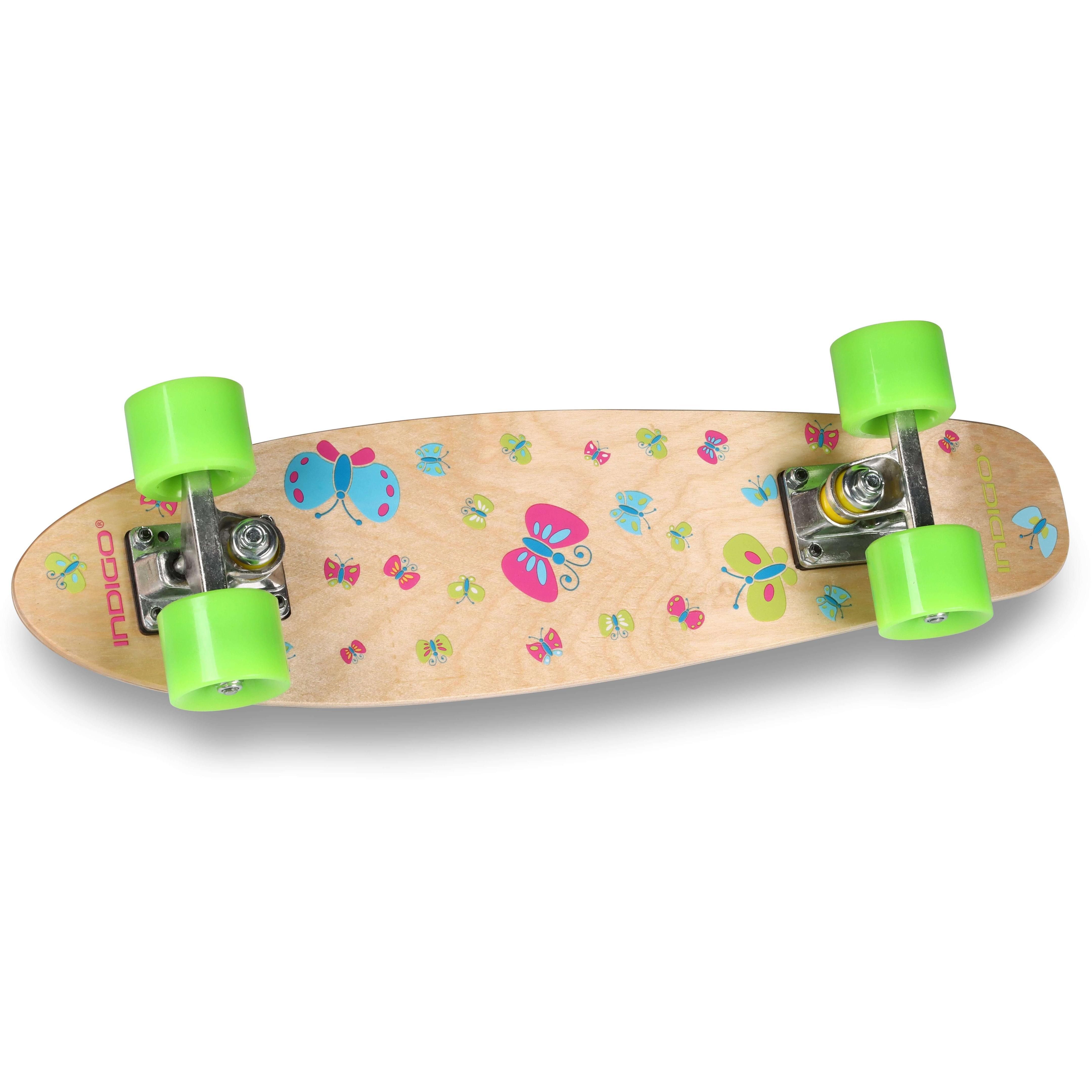 Skateboard de Madera Infantil BUTTERLFY INDIGO 55,88 * 15,24 cm