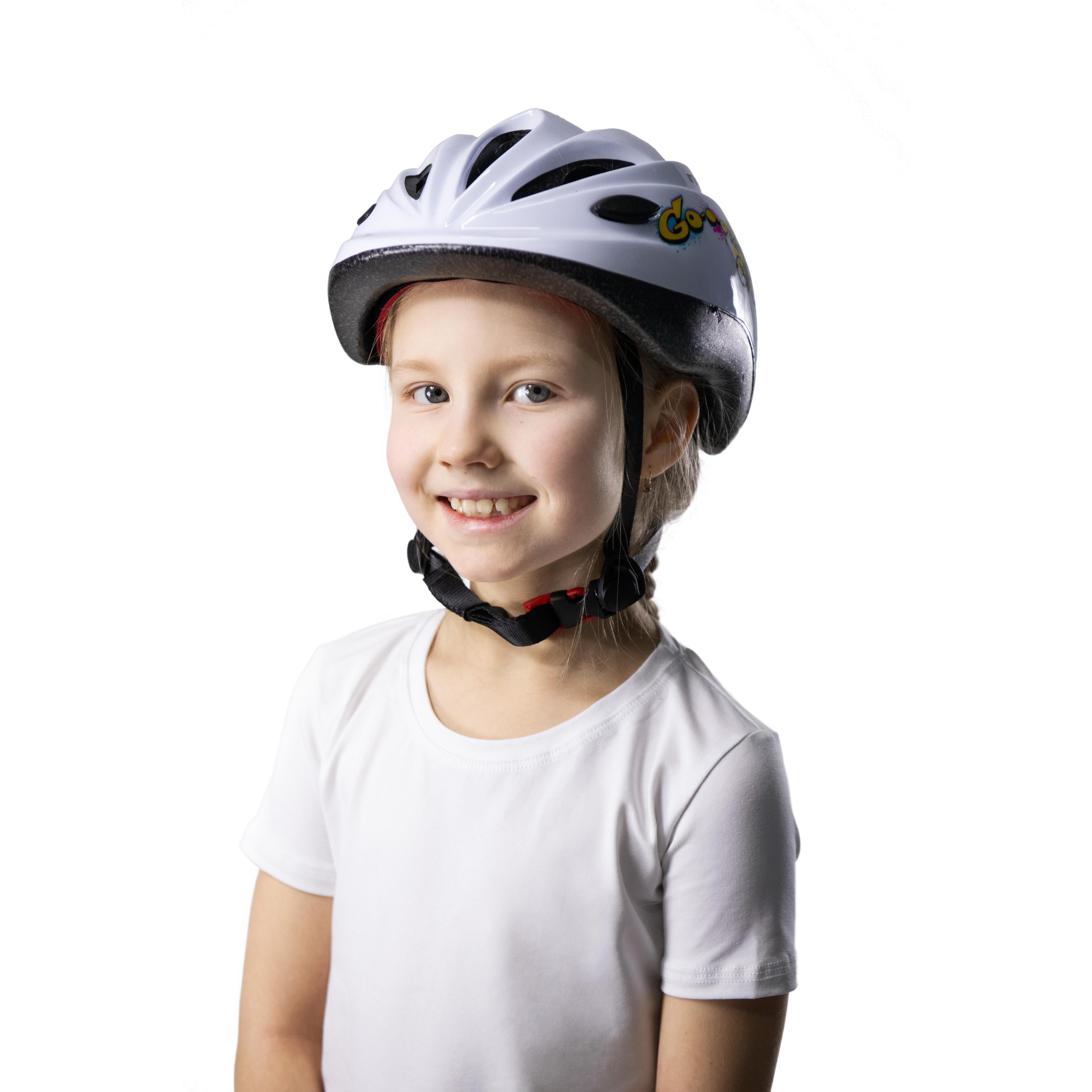 Casco de Bicicleta Infantil con Ventilación GO INDIGO 48-56 cm Blanco