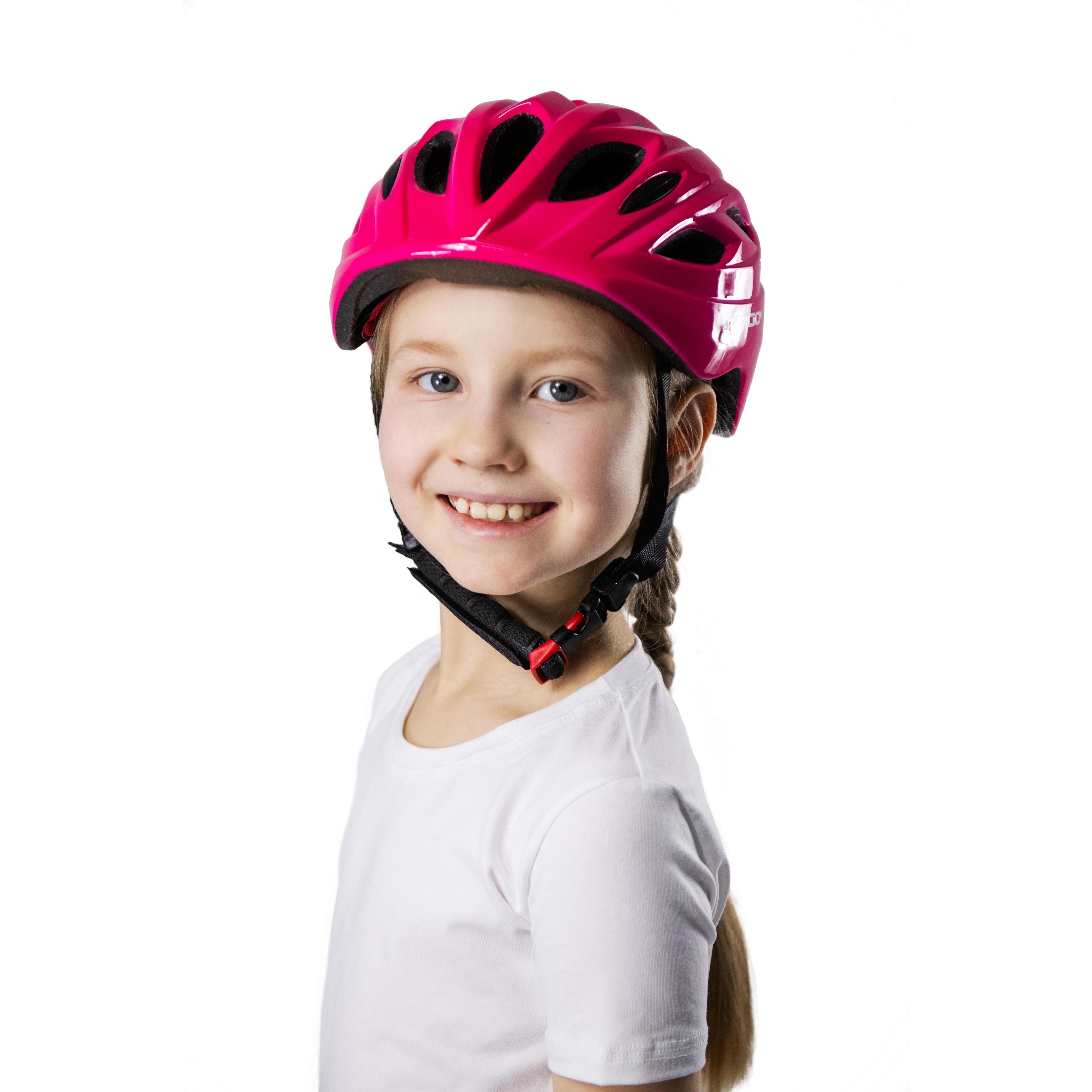 Casco de Bicicleta Infantil con Ventilación INDIGO 51-55 cm Rosa